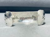 Whimsical Vintage Native American Navajo Handcarved Silver Storyteller Eeyore Bracelet-Nativo Arts