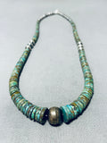 Gorgeous Vintage Santo Domingo Royston Turquoise Sterling Silver Necklace-Nativo Arts
