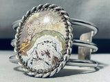 Marshmellow Agate!! Vintage Native American Navajo Sterling Silver Bracelet Old-Nativo Arts