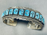 Arny Maloney Vintage Native American Navajo Turquoise Sterling Silver Bracelet-Nativo Arts