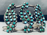 One Of The Finest Vintage Navajo Cerrillos Turquoise Sterling Silver Bracelet-Nativo Arts