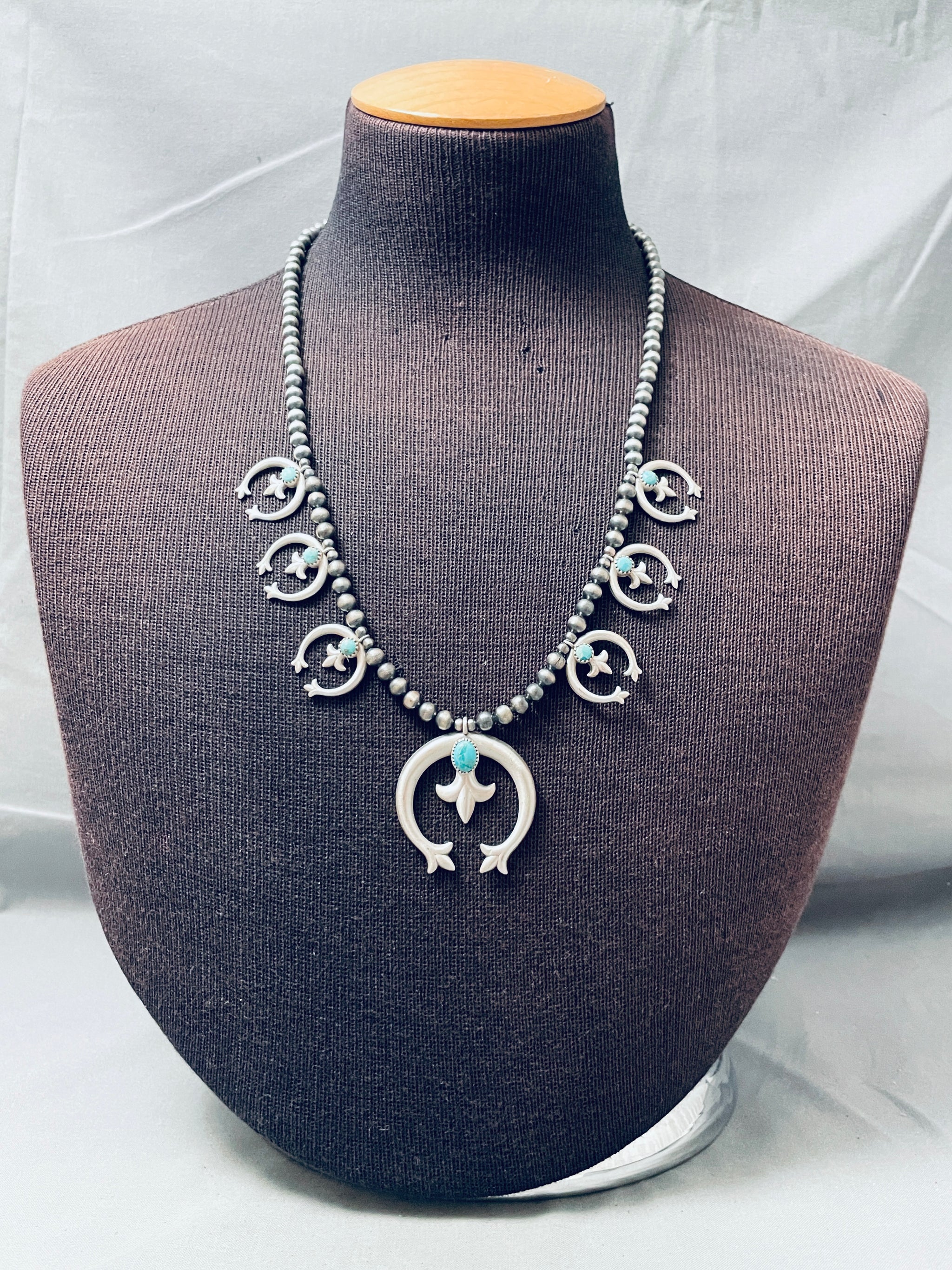 Authentic Vintage Native American Navajo Turquoise Sterling Silver