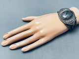 One Of The Best Early Agate Sterling Silver Native American Navajo Bracelet-Nativo Arts