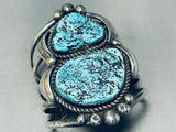 108 Grams Monster Vintage Native American Navajo Turquoise Sterling Silver Bracelet-Nativo Arts