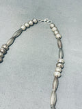Outstanding Vintage Native American Zuni Kingman Turquoise Sterling Silver Necklace-Nativo Arts
