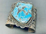 Jaw-dropping 180 Gram Native American Navajo Morenci Turquoise Sterling Silver Bracelet-Nativo Arts