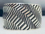 Gasp! Revolving Handmade Silver Work Sterling Native American Navajo Bracelet-Nativo Arts