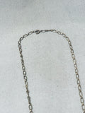 Outstanding Vintage Native American Navajo Morenci Turquoise Sterling Silver Necklace-Nativo Arts