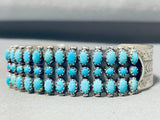 One Of The Best Vintage Native American Navajo Herm Smith Turquoise Sterling Silver Bracelet-Nativo Arts