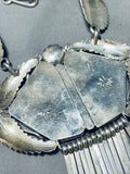 The Best Vintage Native American Navajo Two Stone Turquoise Sterling Silver Necklace-Nativo Arts