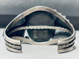 Important Vintage Native American Navajo Carico Lake Turquoise Sterling Silver Bracelet-Nativo Arts