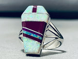 *in Memory Of* Native American Navajo Opal Sugilite Sterling Silver Ring-Nativo Arts