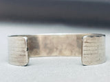 6.5 Inch Wrist Vintage Native American Navajo Heishi Sterling Silver Inlay Bracelet-Nativo Arts