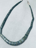 Breathtaking Vintage Native American Santo Domingo Sterling Silver Necklace