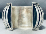 Native American Navajo Basket Protruding Native American Navajo Sterling Silver Bracelet Cuff-Nativo Arts