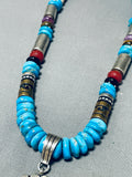 One Of The Best Vintage Native American Navajo Thomas Singer Sterling Silver Necklace-Nativo Arts