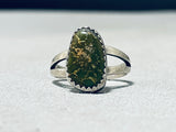 Wonderful Vintage Native American Navajo Cerrillos Turquoise Sterling Silver Ring-Nativo Arts