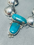 Important Vintage Apache Carlyne Apachito Turquoise Sterling Silver Necklace-Nativo Arts
