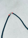 Native American Important Vintage Santo Domingo Chris Nieto Inlay Sterling Silver Necklace-Nativo Arts