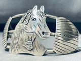 Best Horse Head Vintage Native American Navajo Sterling Silver Bracelet Cuff-Nativo Arts