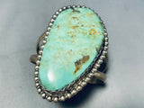 90 Grams Towering Vintage Native American Navajo Green Turquoise Sterling Silver Bracelet-Nativo Arts