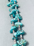 Ella Johnson Vintage Native American Navajo Turquoise Nugget Heishi Necklace Old-Nativo Arts