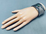 Heavy 94 Grams Vintage Southwest Sterling Silver Wide Bracelet-Nativo Arts
