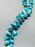 Native American Fabulous Vintage Santo Domingo Turquoise Heishi Sterling Silver Necklace-Nativo Arts
