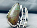 Gigantic Huge Unique Vintage Native American Navajo Royston Turquoise Sterling Silver Ring-Nativo Arts