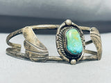 Authentic Vintage Native American Navajo Royston Turquoise Sterling Silver Bracelet-Nativo Arts