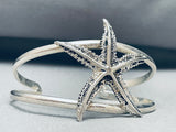 Starfish Vintage Southwest Sterling Silver Bracelet Cuff-Nativo Arts
