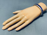 6 Inch Wrist Larry Loretto Native American Zuni Sugulite Sterling Silver Bracelet-Nativo Arts