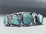 Top Shelf Vintage Native American Navajo Spiderweb Turquoise Sterling Silver Bracelet-Nativo Arts