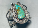 Unforgettable Vintage Native American Navajo Royston Turquoise Sterling Silver Bracelet-Nativo Arts