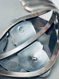 One Of The Best Ever Red Mountain Turquoise Native American Navajo Sterling Silver Bracelet-Nativo Arts