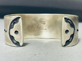 Heavy 92 G, Important Vintage Native American Navajo Turquoise Sterling Silver Bracelet