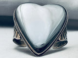 The Best Vintage Native American Navajo Onyx Sterling Silver Heart Bracelet-Nativo Arts
