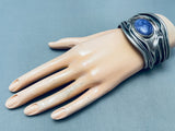One Of The Msot Unique Vintage Charoite Sterling Silver Bracelet-Nativo Arts