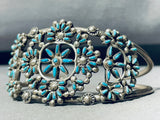 One Of The Most Incredible Vintage Native American Zuni Turquoise Sterling Silver Bracelet-Nativo Arts