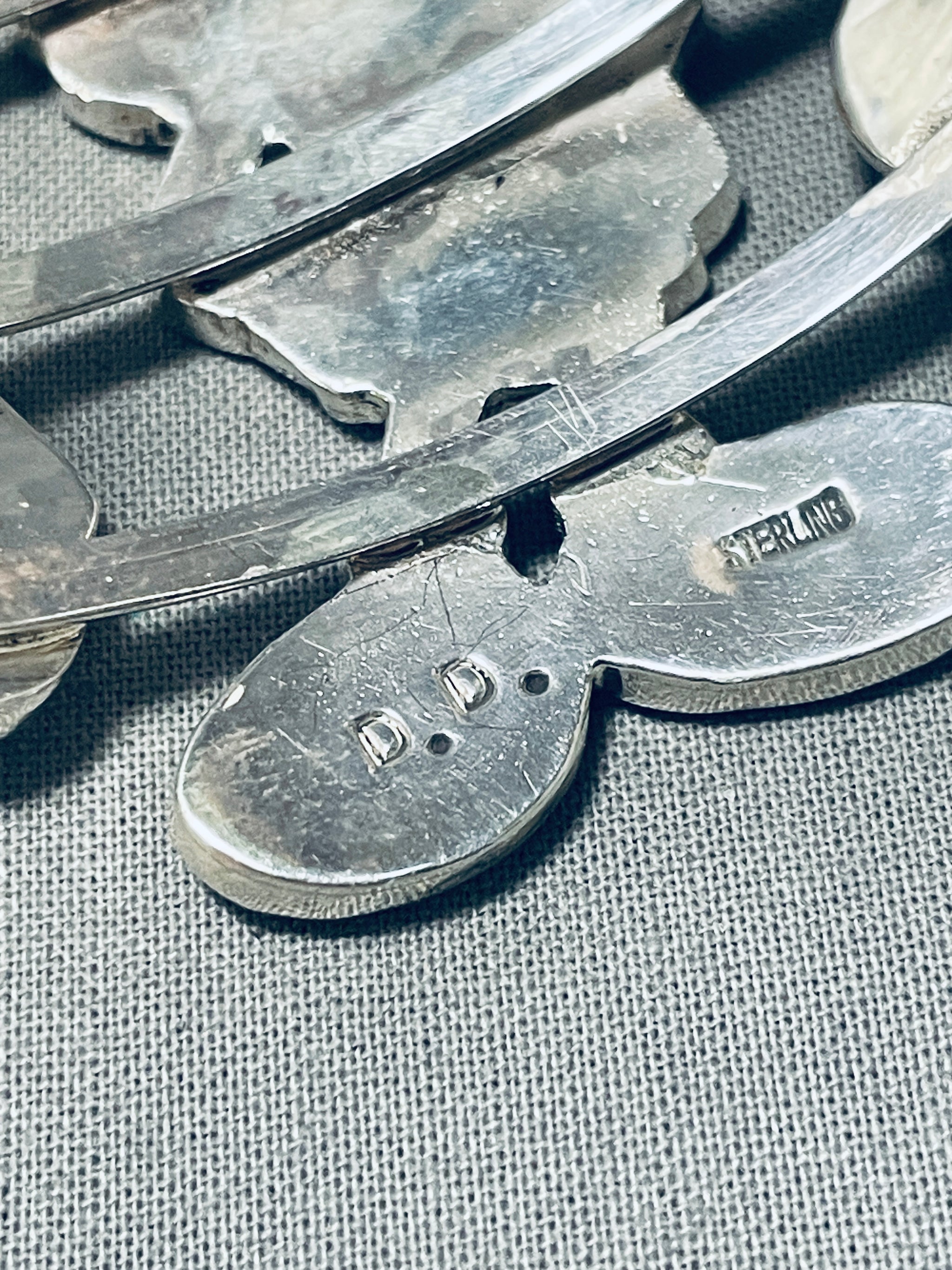 Native American Gasp! Zuni Mickey Mouse Huge Coral Sterling Silver