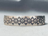 Vintage Native American Navajo Sterling Silver Bracelet