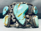 One Of The Best Ever Vintage Native American Navajo Royston Turquoise Sterling Silver Bracelet-Nativo Arts
