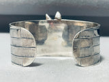 Dog Lover!! Extremely Detailed Vintage Southwest Sterling Silver Bracelet Cuff-Nativo Arts