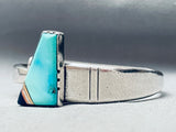 Contemporist Vintage Native American Navajo Turquoise Inlay Sterling Silver Bracelet-Nativo Arts