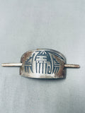 Patrick Lomawaima Tremendous Vintage Native American Hopi Sterling Silver Pin