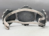 Rare Vintage Native American Navajo Morenci Turquoisde Sterling Silver Bracelet-Nativo Arts
