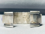 One Of The Best Vintage Native American Navajo Domed Sugulite Sterling Silver Bracelet-Nativo Arts