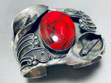 The Best Vintage Red Jasper Sterling Silver Bracelet Cuff-Nativo Arts