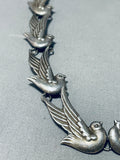 The Most Unique Vintage Dove Sterling Silver Necklace Old-Nativo Arts