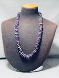 Shes A Beauty!! Native American Navajo Purple Charoite Sterling Silver Necklace-Nativo Arts